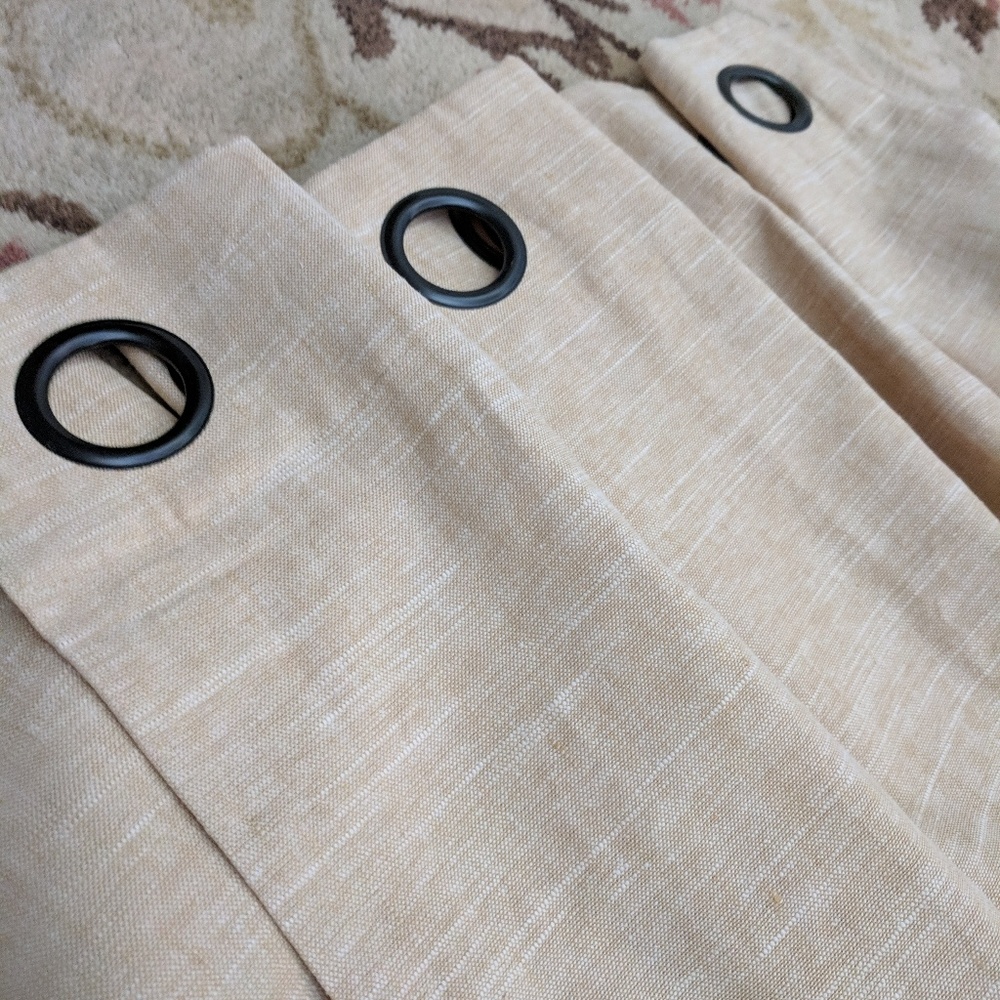 Pottery Barn Linen/Cotton Grommet Drapes